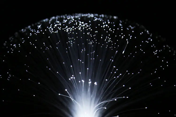 Harmonia™ FiberGlow Light — Multicolor Fiber Optic Night Lamp