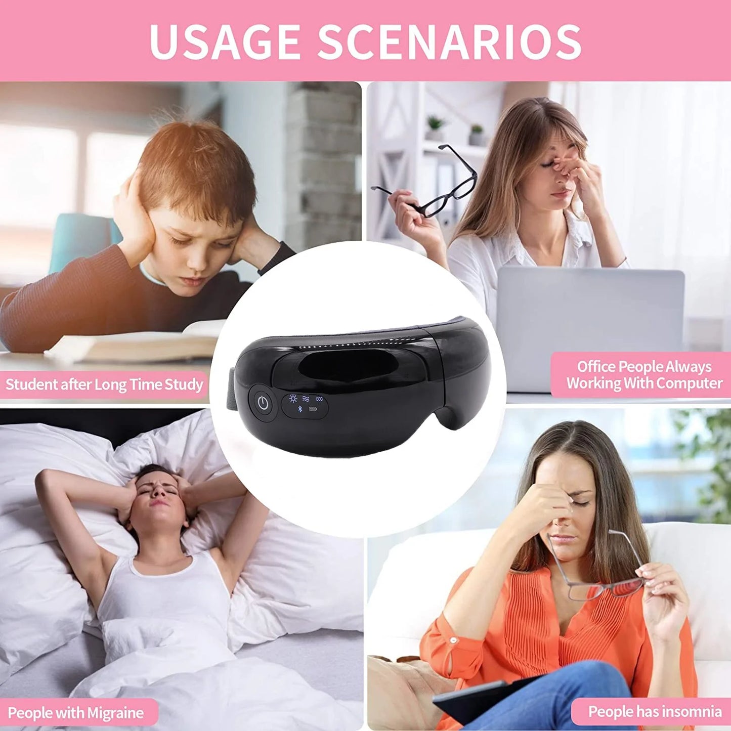 Smart Vibration Eyemask Massager.