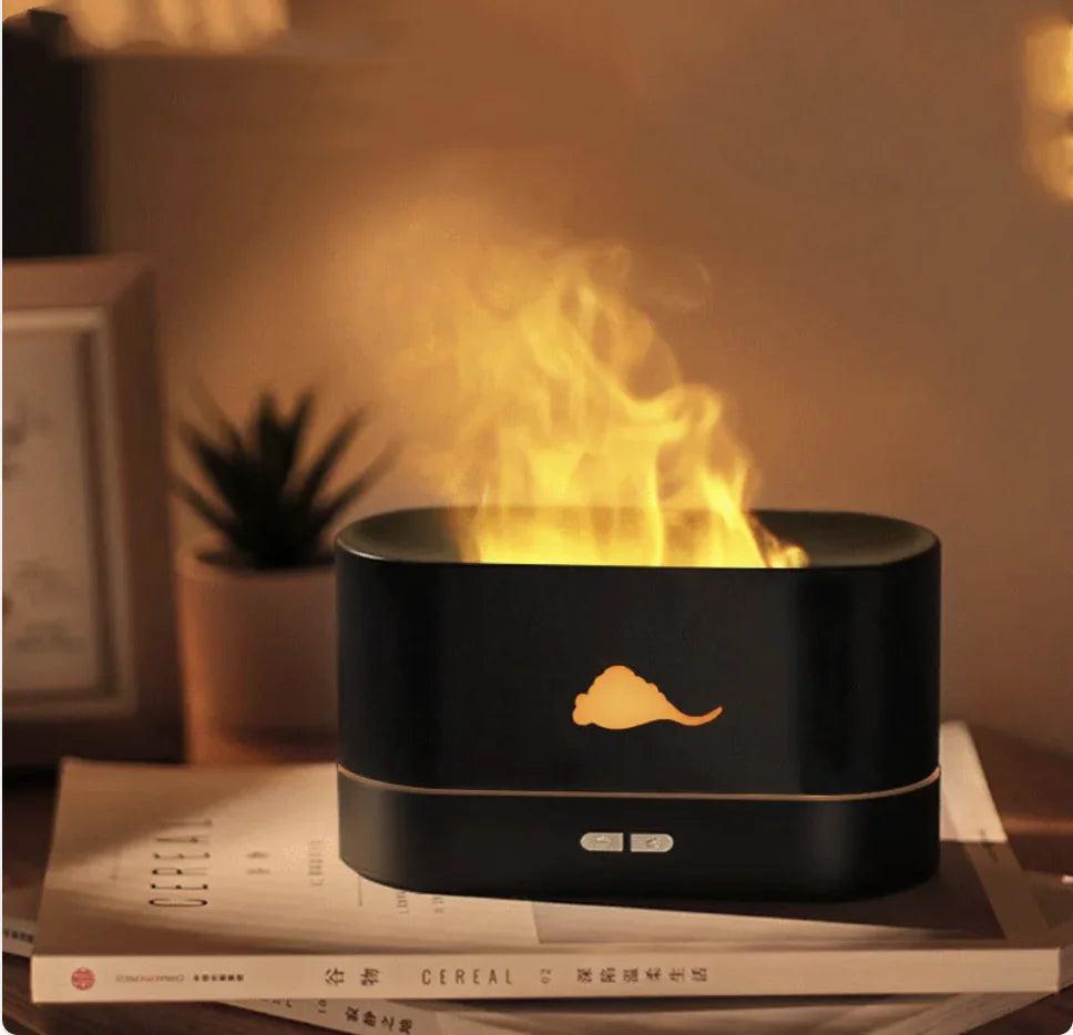 Harmonia VELV™ — Crystal Flame Diffuser & Air Purifier